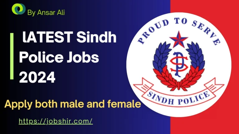 Sindh Police Jobs 2024