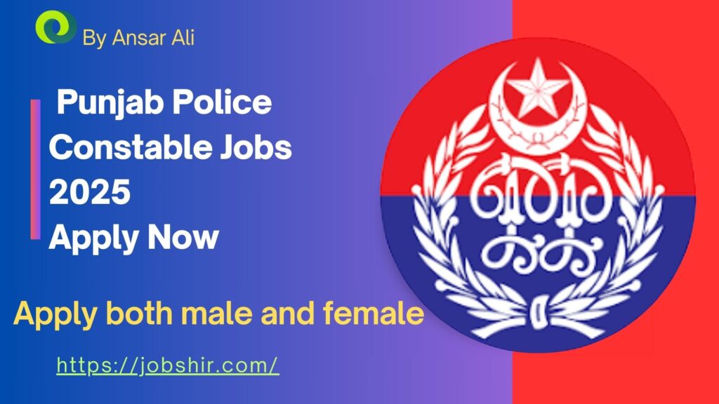 Punjab Police Constable Jobs