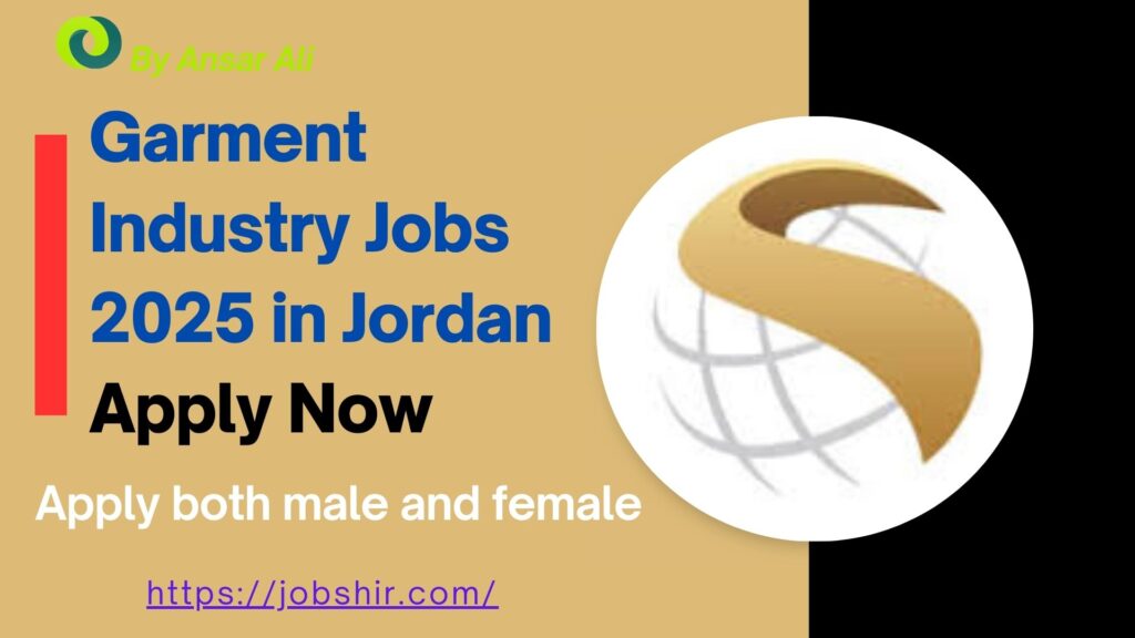 Garment Industry Jobs 2025 in Jordan